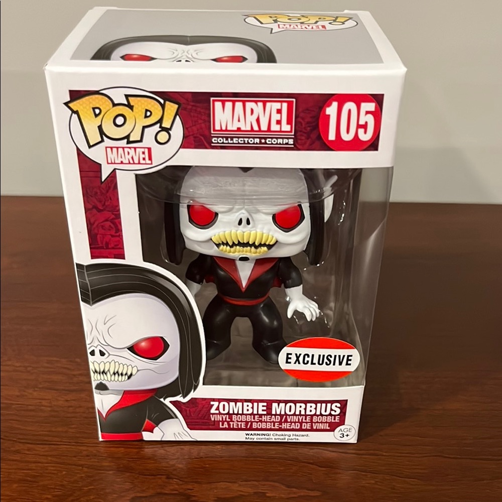 Funko Pop! Marvel Zombie Morbius Action Figure - Black, Red, White